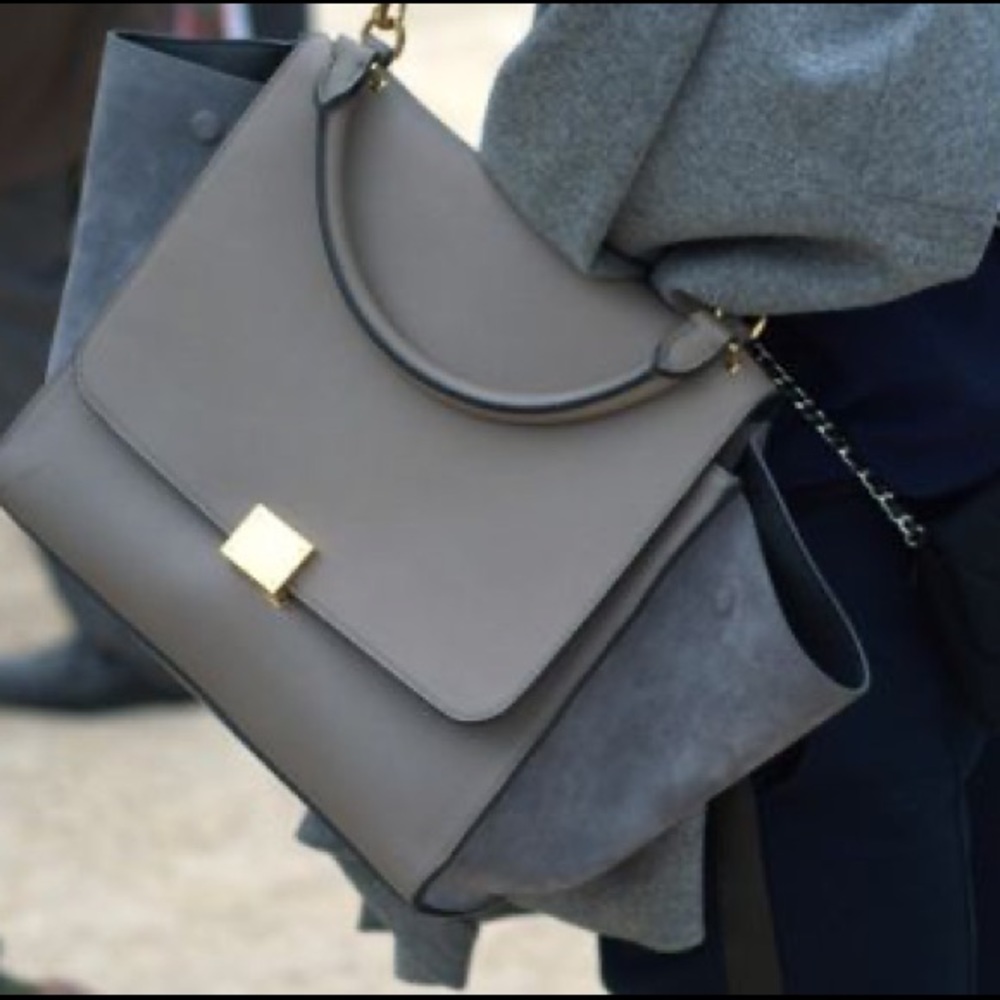 Celine trapeze bag grey